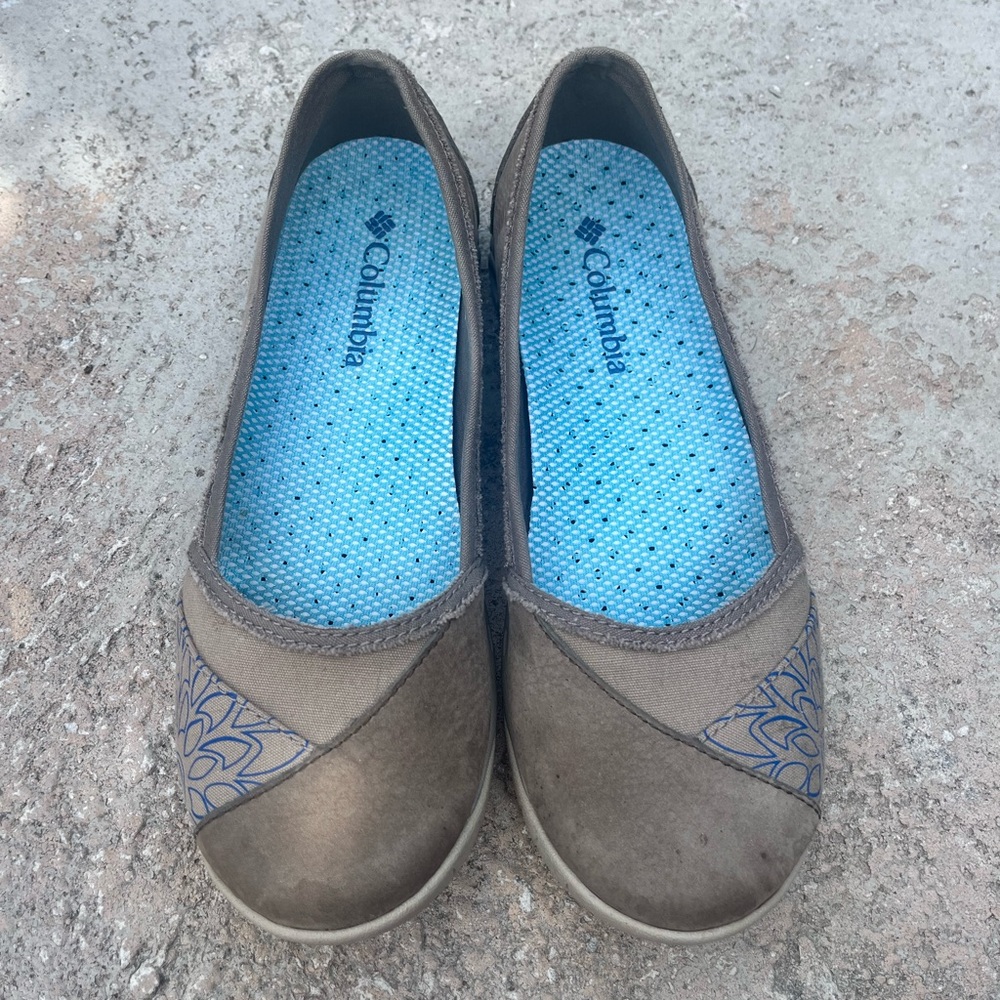 Columbia Brown Flats Comfortable Slip-On Loafers